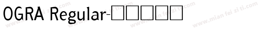 OGRA Regular字体转换